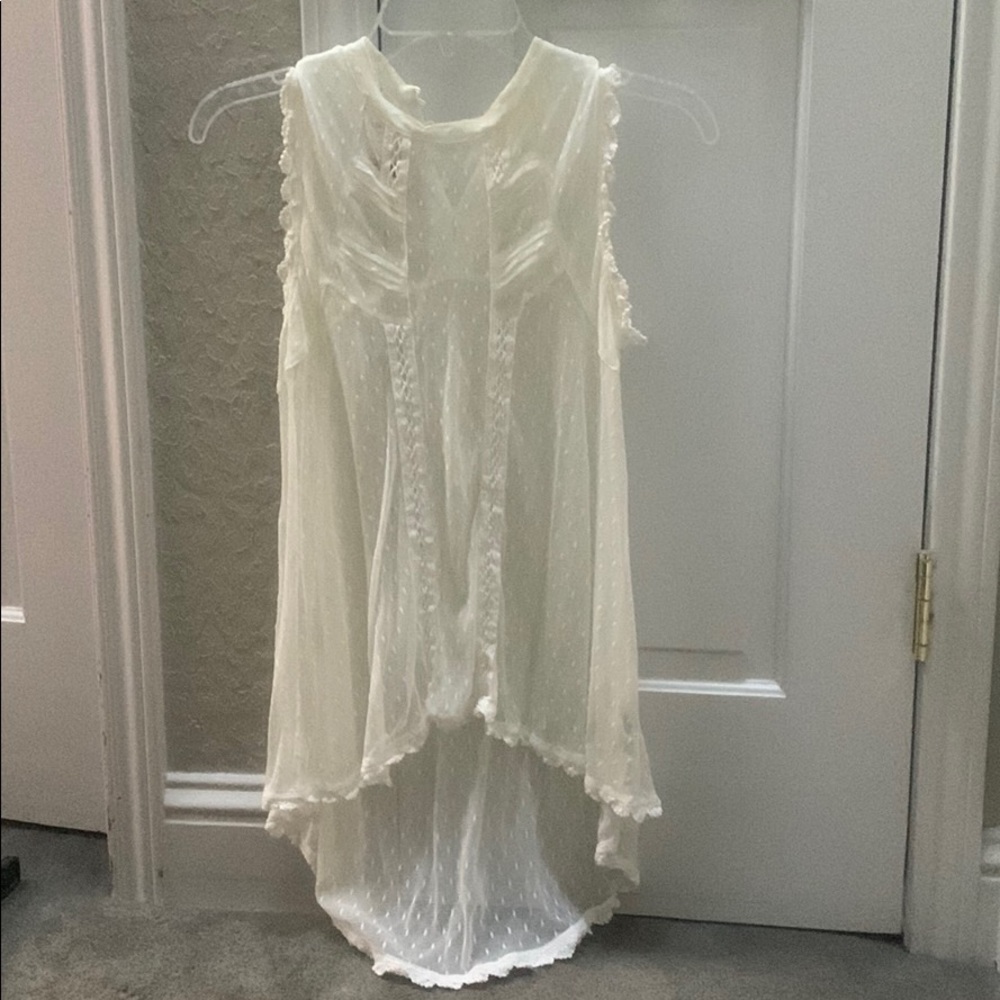 Free people ivory lace top - Sz XS